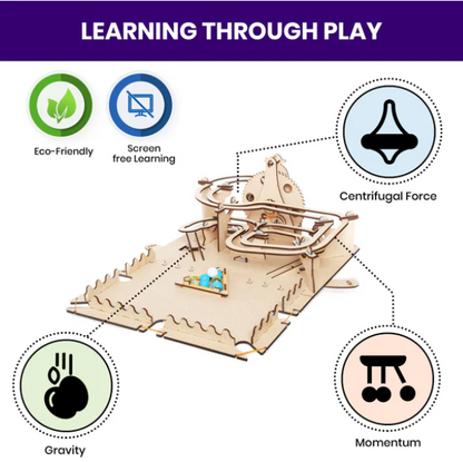 Roller Coaster Marble Slide, DIY STEM Construction Toy