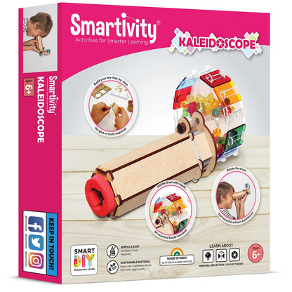 Kaleidoscope, See Beautiful Colorful Patterns with DIY STEM Educational Science Toy