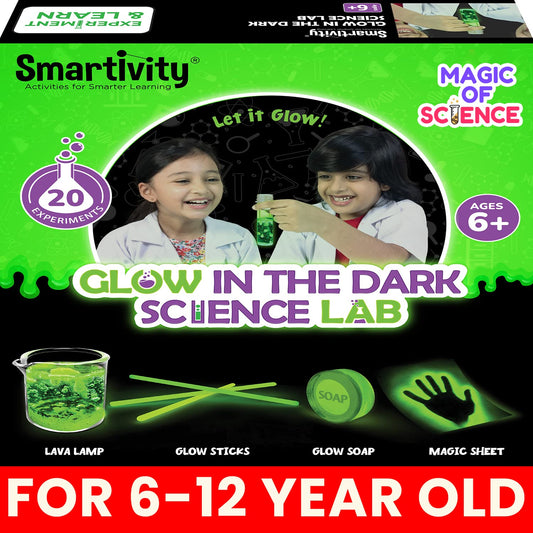 Glow Magic Science Experiment Kit, Non-Toxic & Kids Safe Science Kit