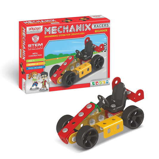 Racer Car, Beginner Level Mechanical Construction Toy