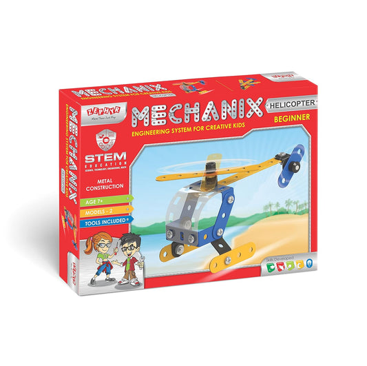 Helicopter, Beginner Level Mechanical Construction Toy